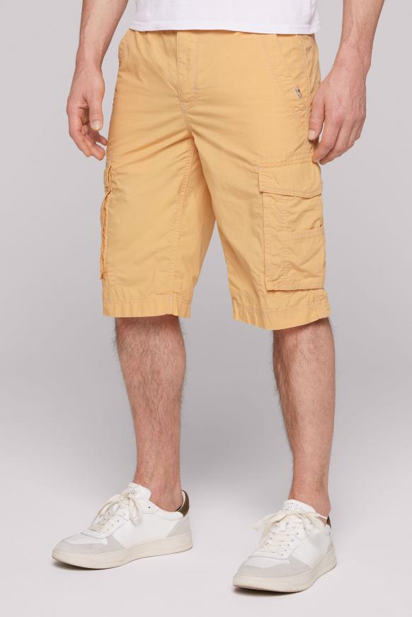 Leichte Cargo Shorts mit Logo Print warm sun