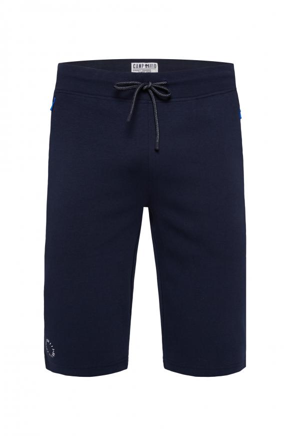 Sport-Shorts mit Rubber Print an der Seite blue navy