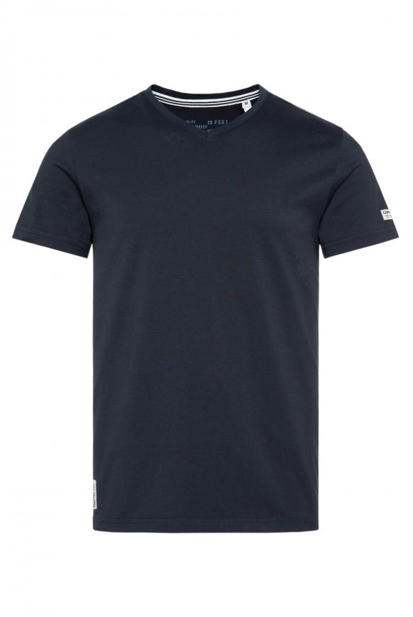 T-Shirt V-Neck blue navy